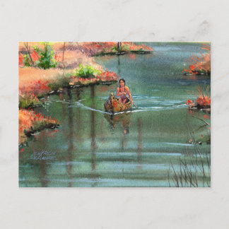 QUIET CANOE DOOR SHARON SHARPE BRIEFKAART