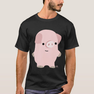 Quiet Cartoon Aangepast T-shirt pig