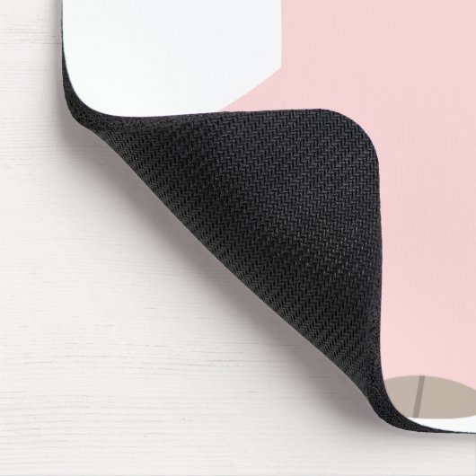 Quiet Cartoon Pig mousepad Muismat (Hoek)