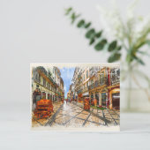 Quiet Coimba Morning - Het echte Portugal Briefkaart (Staand voorkant)