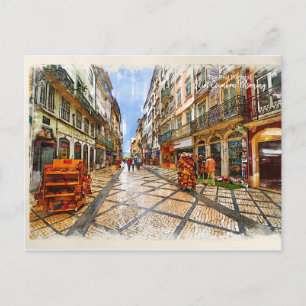 Quiet Coimba Morning - Het echte Portugal Briefkaart