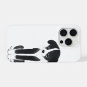 Quiet Companion – Zen Ink Puppy iPhone Hoesje (Achterkant horizontaal)
