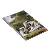 Quiet Companionship – White Tigers Notebook Notitieboek (Rechterzijde)