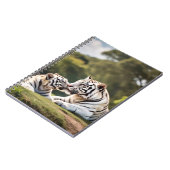 Quiet Companionship – White Tigers Notebook Notitieboek (Linkerzijde)