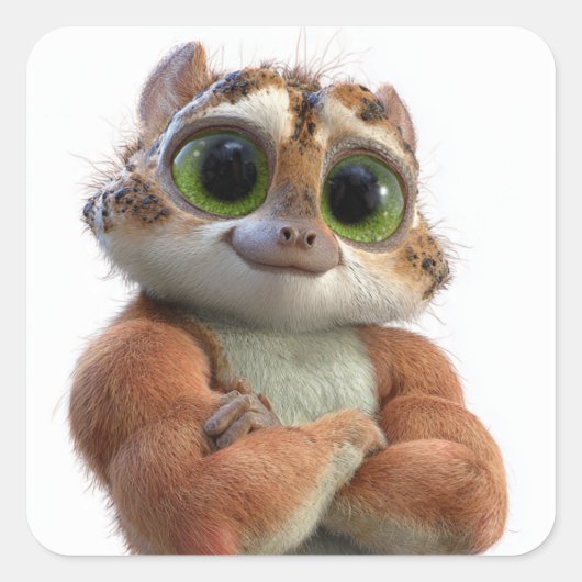 Quiet Confidence Vierkante Sticker (Voorkant)