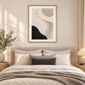 Quiet Contour | Minimal Abstract Plaster Art Print