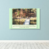 Quiet Courage Inspirerend Canvas Afdruk (Insitu (Houten vloer))