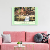 Quiet Courage Inspirerend Canvas Afdruk (Insitu (Woonkamer))