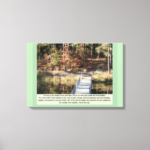 Quiet Courage Inspirerend Canvas Afdruk