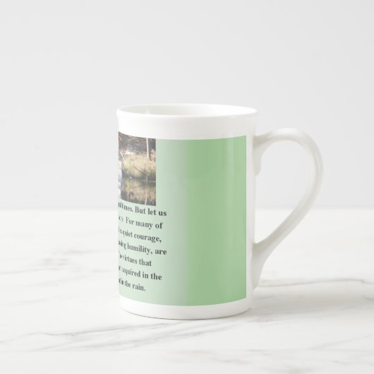 Quiet Courage Inspirerend Porselein Kop (Rechts)