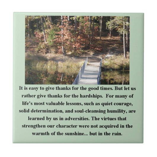 Quiet Courage Inspirerend Tegeltje (Voorkant)