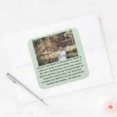 Quiet Courage Inspirerend Vierkante Sticker (Envelop)