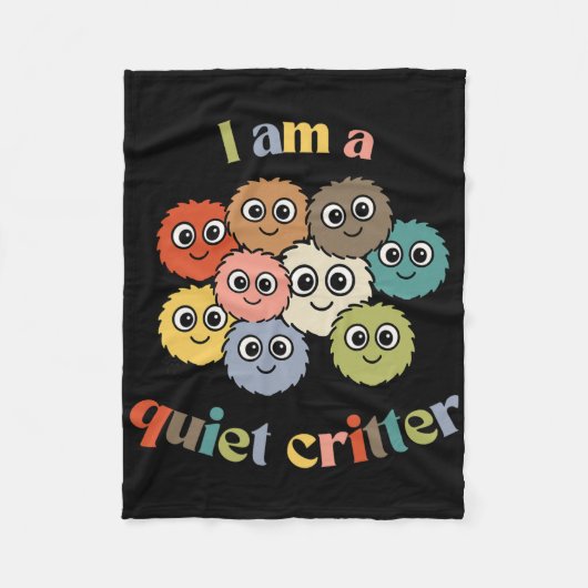 Quiet Critter Club Rustige Klas Beloning Fleece Deken (Voorkant)