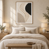 Quiet Current | Minimal Abstract Plaster Art Print