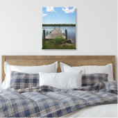 Quiet Dock in the Upper Peninsula Canvas Afdruk (Insitu (Slaapkamer))