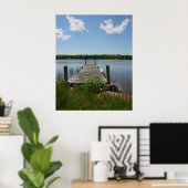 Quiet Dock in the Upper Peninsula Poster (Thuiskantoor)