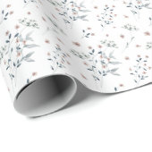 Quiet Elegance: Neutral Wildflower Cadeaupapier (Rol Hoek)