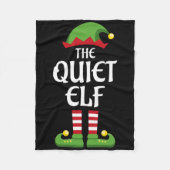 Quiet Elf Family Matching Group Kerstmis Fleece Deken (Voorkant)