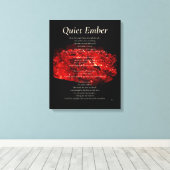 Quiet Ember Canvas Afdruk (Insitu (Houten vloer))
