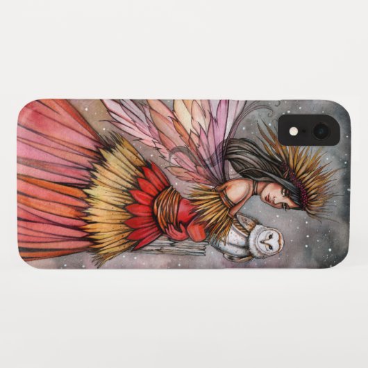 Quiet Ember Fairy en Owl Fantasy Art Case-Mate iPhone Case (Achterkant (horizontaal))