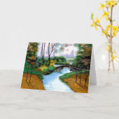 Quiet Foggy Morning door de Stone Bridge Kaart (Gele Bloem)