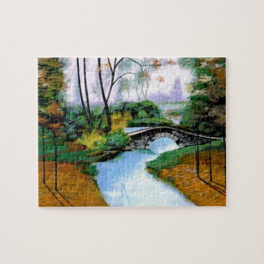 Quiet Foggy Morning van de rivier de Puzzle Legpuzzel (Horizontaal)