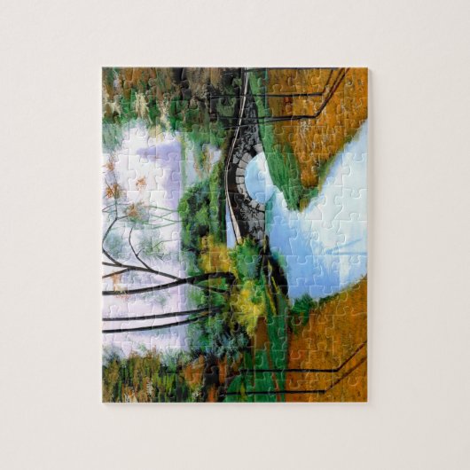 Quiet Foggy Morning van de rivier de Puzzle Legpuzzel (Verticaal)