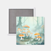 Quiet Forest Dreaming – Mushroom Forest Magneet (Voorkant / Achterkant)