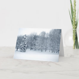 Quiet Forest Feestdagen Kaart