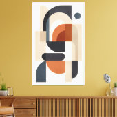 Quiet Geometry in Balance Canvas Afdruk (Insitu (Woonkamer))