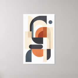 Quiet Geometry in Balance Canvas Afdruk