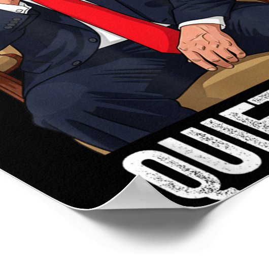 Quiet Ggy Donald Trump Sarcastic Litical Statement Poster (Hoek)