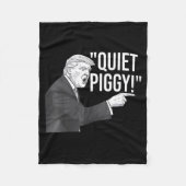 Quiet Ggy Funny Litical Humor Quote  Fleece Deken (Voorkant)
