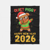 Quiet Ggy Happy New Year 2026 Cute Animal  Fleece Deken (Voorkant)