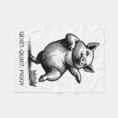 Quiet Ggy Meme Feminist Subtle Humor Protest Resis Fleece Deken (Voorkant (Horizontaal))