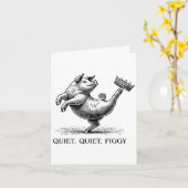 Quiet Ggy Meme Feminist Subtle Humor Protest Resis Kaart (Gele Bloem)