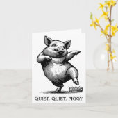 Quiet Ggy Meme Feminist Subtle Humor Protest Resis Kaart (Gele Bloem)