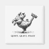 Quiet Ggy Meme Feminist Subtle Humor Protest Resis Magneet (Voorkant)