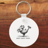 Quiet Ggy Meme Feminist Subtle Humor Protest Resis Sleutelhanger (Voorkant)