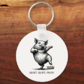 Quiet Ggy Meme Feminist Subtle Humor Protest Resis Sleutelhanger (Voorkant)
