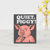 Quiet Ggy Meme Saying Humor Tees Kaart (Gele Bloem)