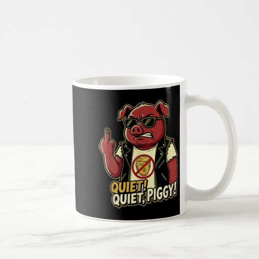 Quiet Ggy Sarcastic Litical Humor Funny Design Gif Koffiemok (Rechts)