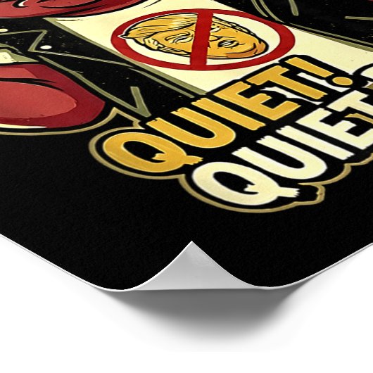 Quiet Ggy Sarcastic Litical Humor Funny Design Gif Poster (Hoek)