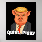 Quiet Ggy Snarky Litical G Joke Design  Poster (Voorkant)
