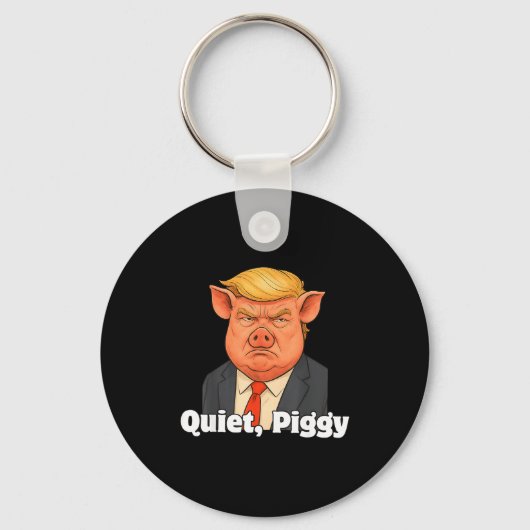 Quiet Ggy Snarky Litical G Joke Design Sleutelhanger (Voorkant)