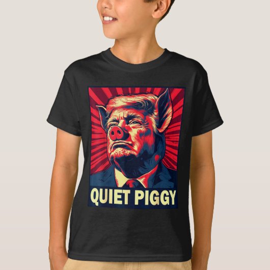 Quiet Ggy Snarky Litical G Joke Design T-shirt (Voorkant)