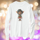 Quiet Girl Christmas Elf Vrouwen T-shirt