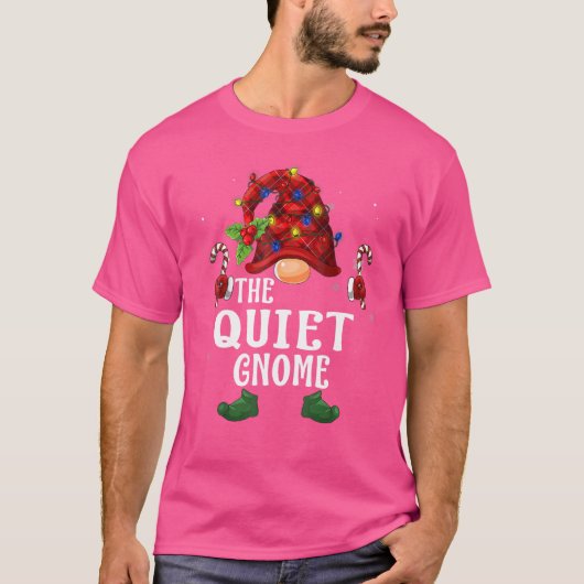 Quiet Gnome Buffalo Pset Matching Family Christma T-shirt (Voorkant)