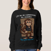 Quiet Growth Monkey – Everyday Mindset T-Shirt (Voorkant)