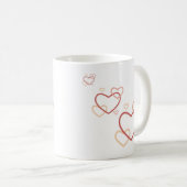 Quiet Hearts Mug – Calm Hot Chocolate Cup Koffiemok (Voorkant rechts)